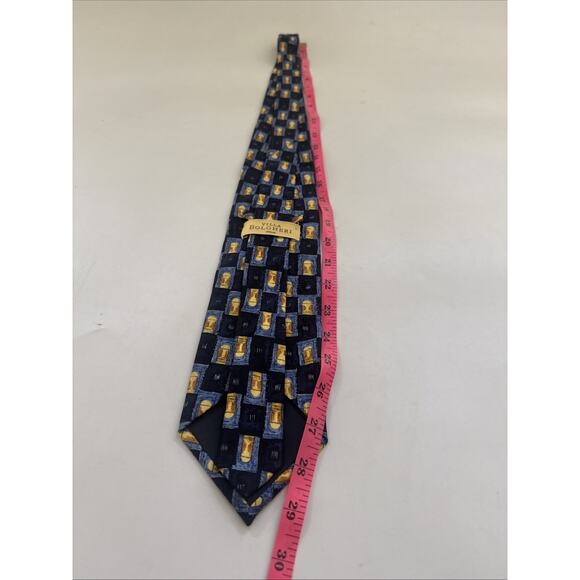 Villa Bolgheri Mens Silk Tie Vintage Made in‎ Italy Necktie Retro - Picture 4 of 8